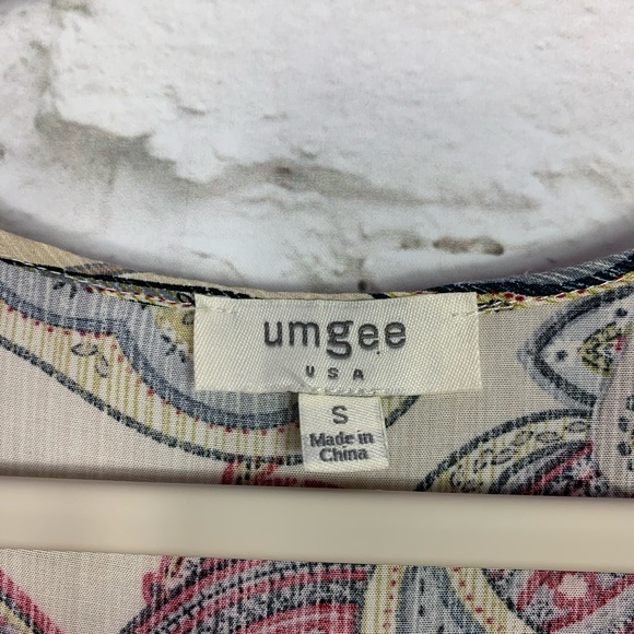 Umgee Boho Paisley Oversized Flowy Tunic MiniDress - Picture 7 of 9